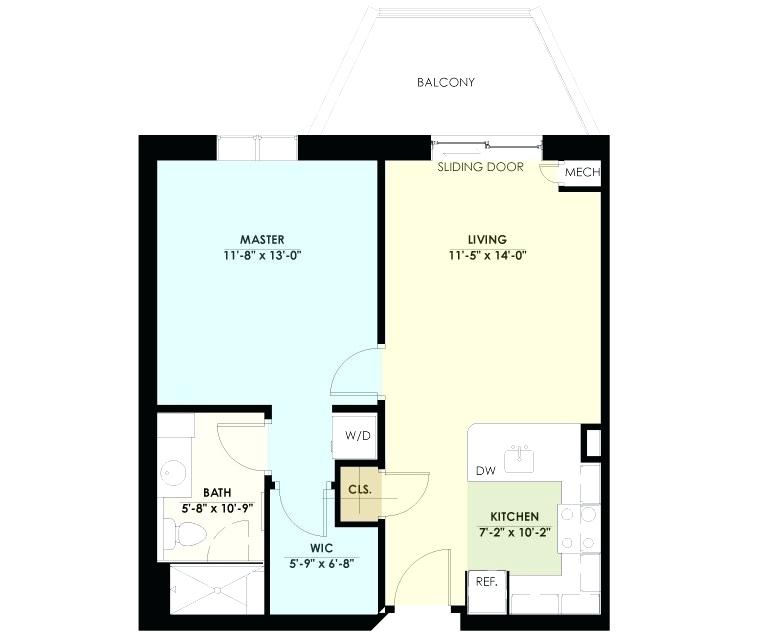 770x640 Master Bedroom Floor Plans Computer Drawings Bathroom With Walk