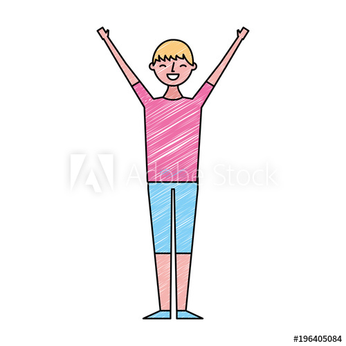 500x500 Young People Male Man In Casual Clothes Vector Illustration