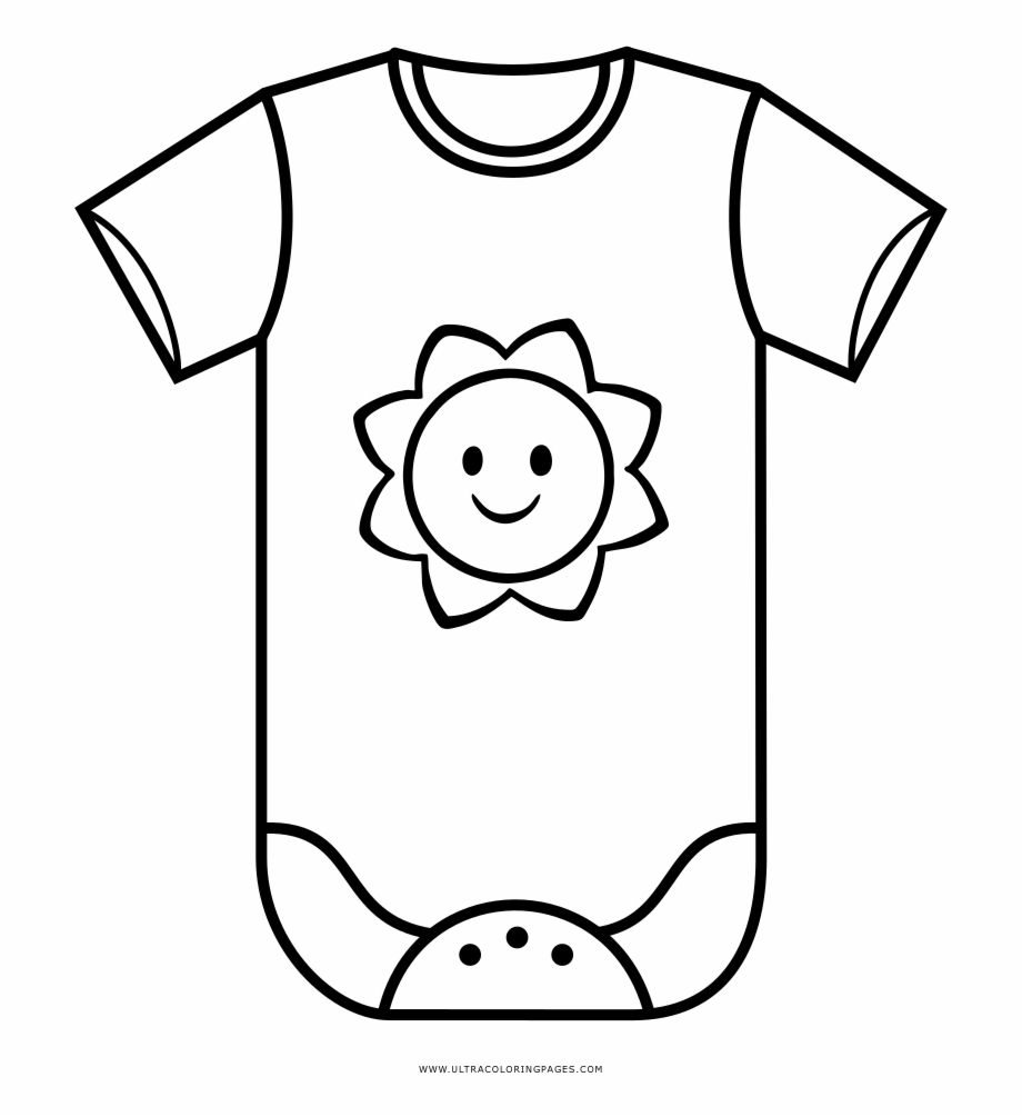 920x1005 Baby Clothes Coloring Page