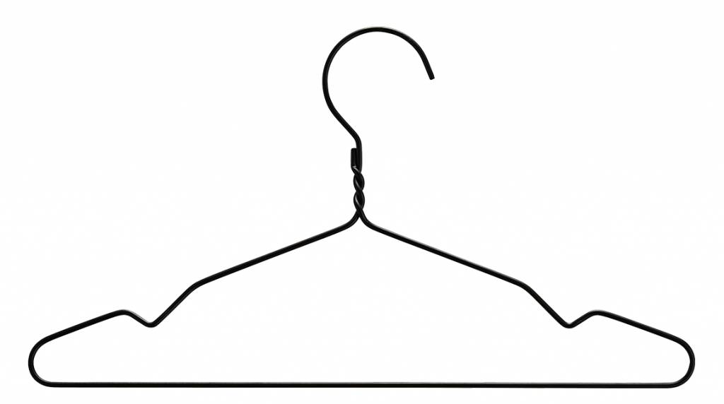 1024x572 Madam Stoltz Childrens Clothing Hanger Wire, Black
