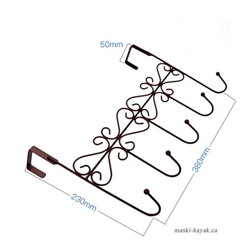 500x500 Xingyou Over Door Clothes Hanger With Hooks Decorative Metal