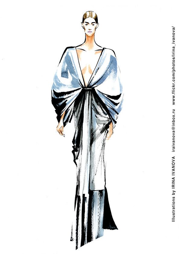 593x850 In Water Colors Fashion Design Sketches, Fashion