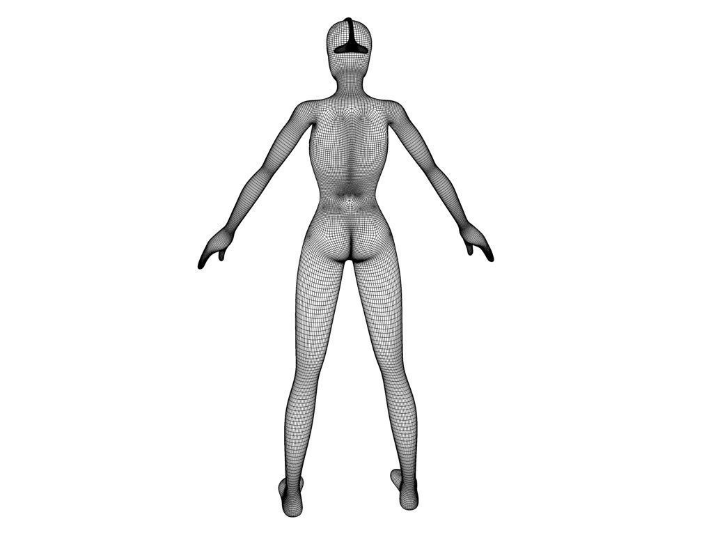 1024x768 Woman With Leather Clothes Model Cgtrader