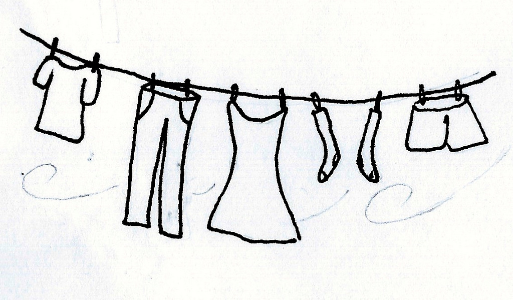 Clothesline Drawing