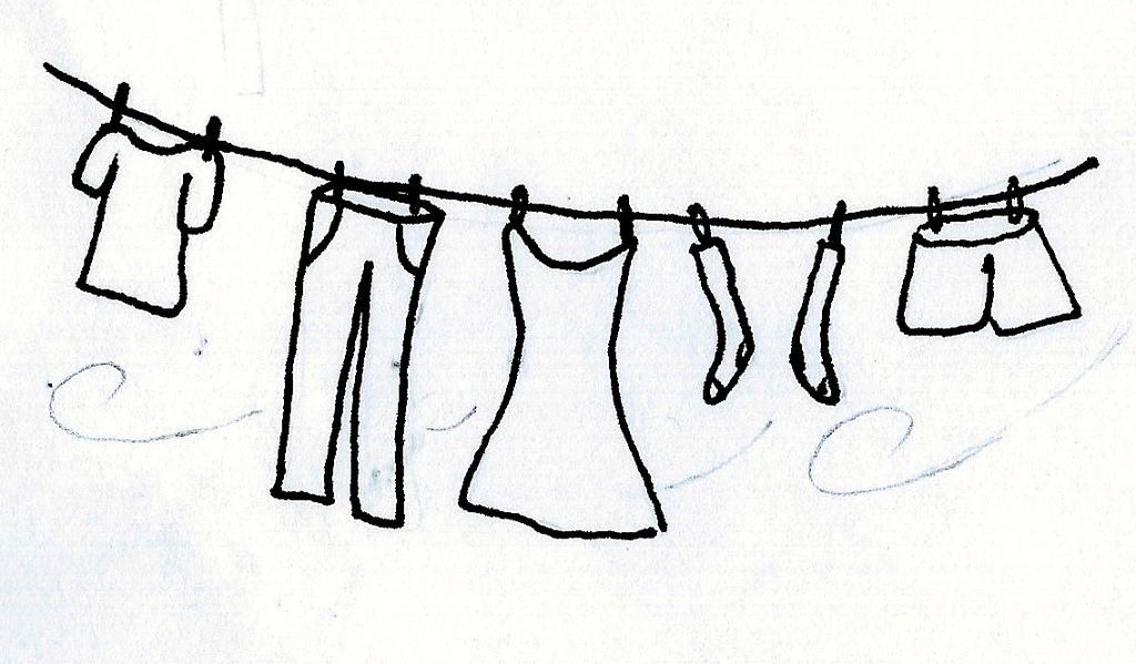 Clothesline Sketch Collection Of Clothesline Clipart Bodenfwasu