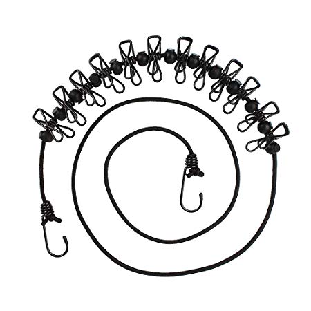 450x450 greeneur portable adjustable clothes line, elastic clothesline