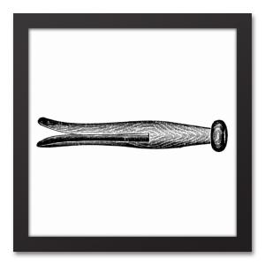 300x300 Designs Direct In X In Vintage Clothespin Sketch I