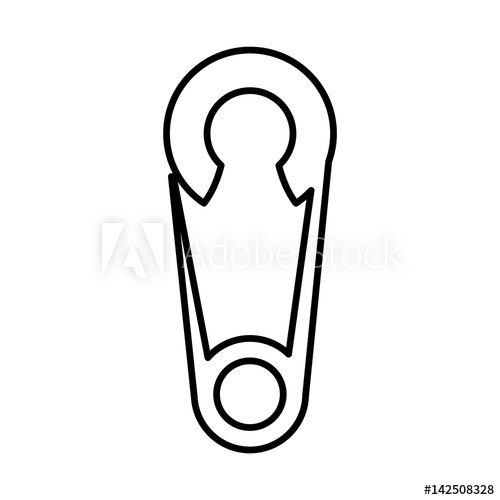 500x500 Baby Clothes Pin Isolated Icon Vector Illustration Design