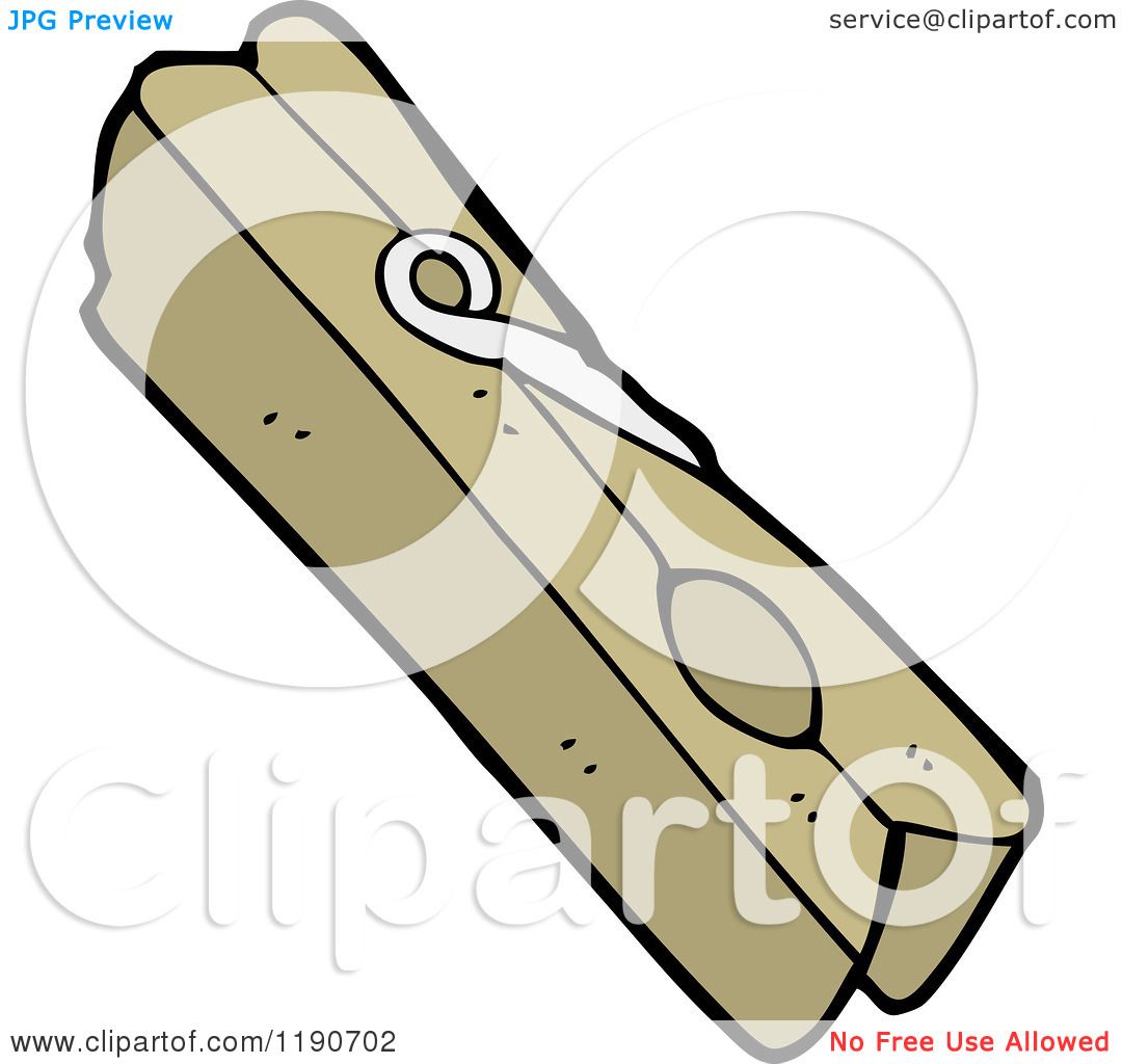 1080x1024 Cartoon Of A Wooden Clothespin