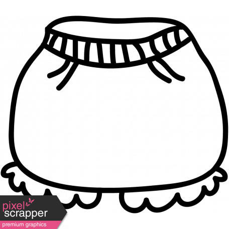 456x456 Clothes Doodle Template Graphic