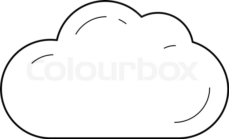 800x487 Cloud Computing Vector Line Icon Stock Vector Colourbox