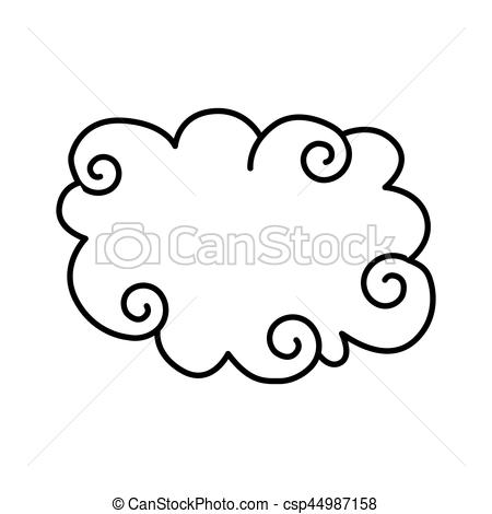 450x470 Cute Cloud Drawing Icon Vector Illustration Design