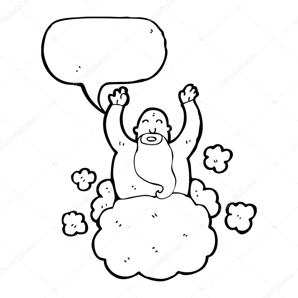 1024x1024 Cloud Drawing God For Free Download