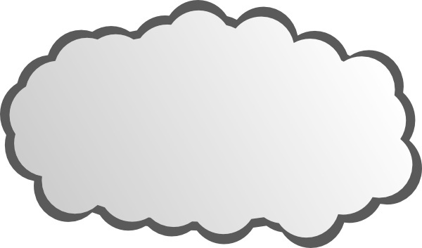 600x353 Vector Simple Cloud Drawing Free Vector Download
