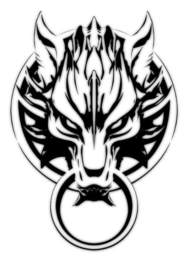 602x805 Gallery For Gt Cloud Strife Wolf Symbol Portfolio Building