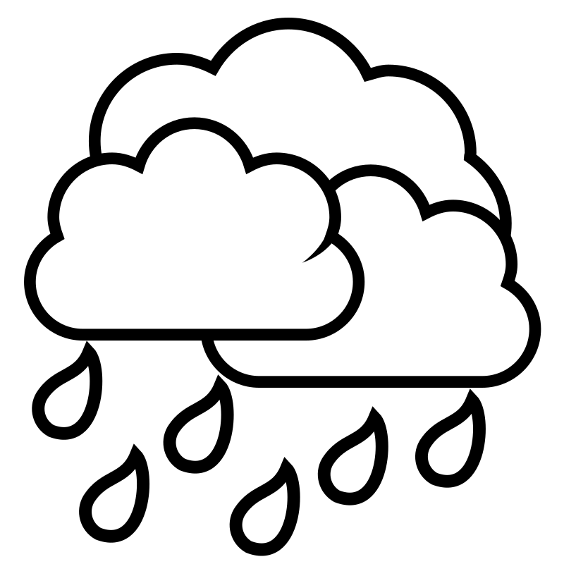 800x800 Cloud Drawing Outline For Free Download
