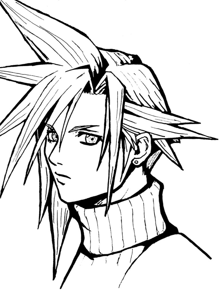 Cloud Strife Drawing