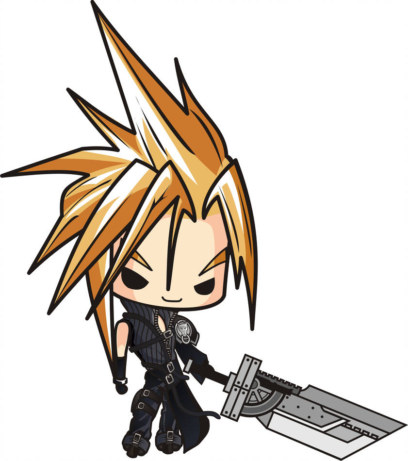 841x950 Final Fantasy Cloud Strife Chibi
