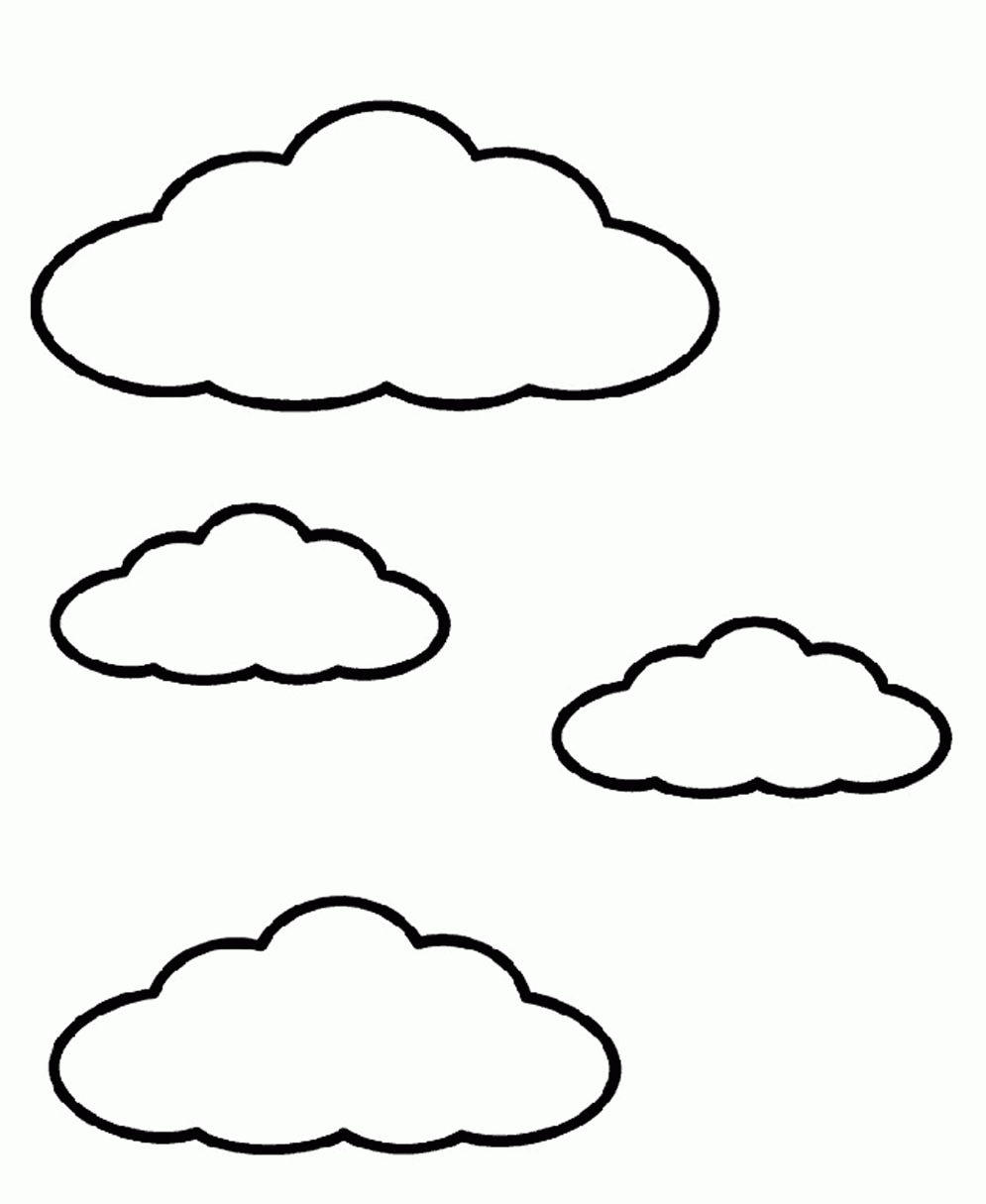 995x1215 Cloud Coloring Sheet Pages Of Clouds