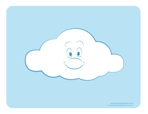 300x232 Weather For Kids Free Cloud Templates And Weather Coloring Pages