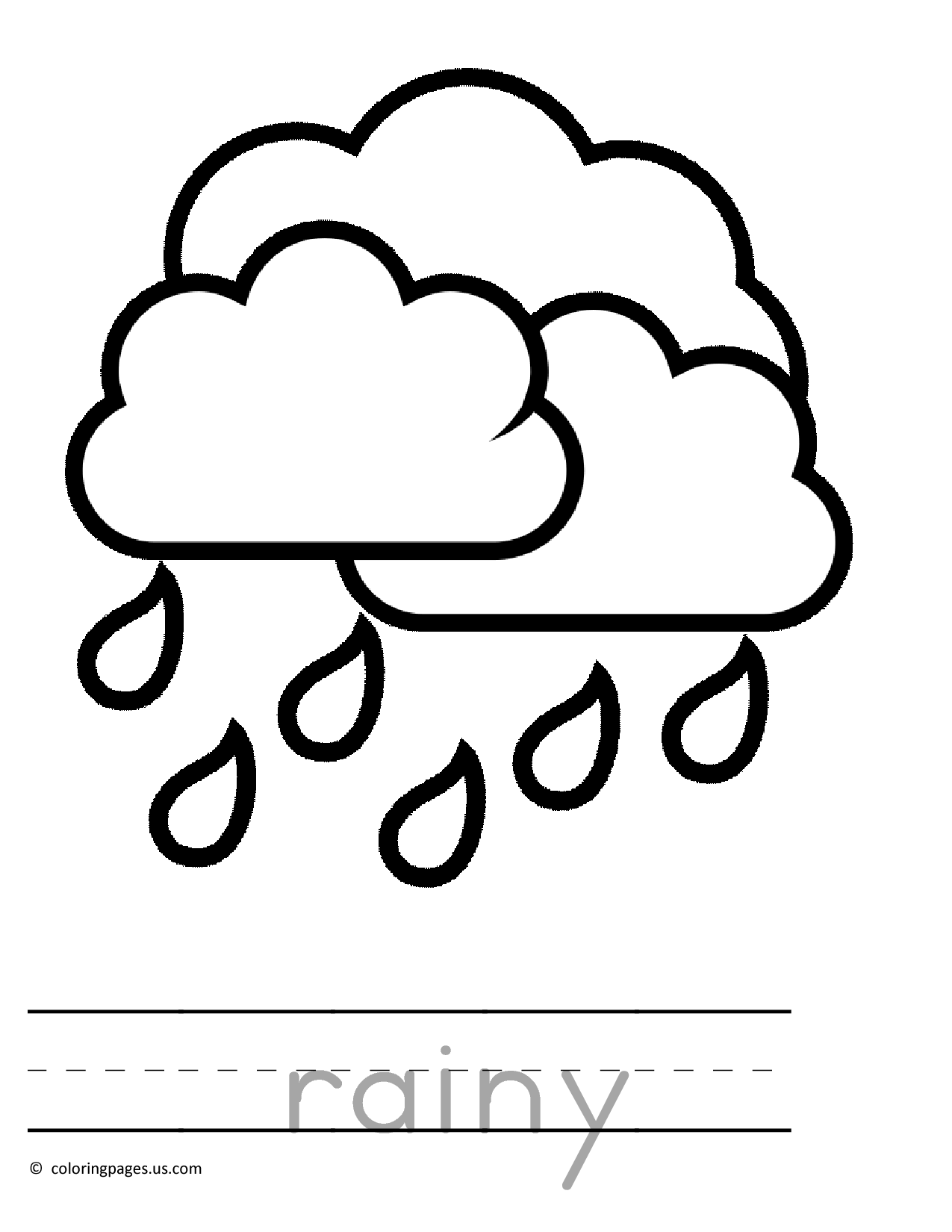 1275x1650 Rainy Day Coloring Pages Free