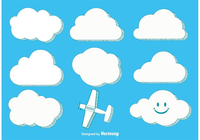 700x490 Trendy Stylish Vector Clouds