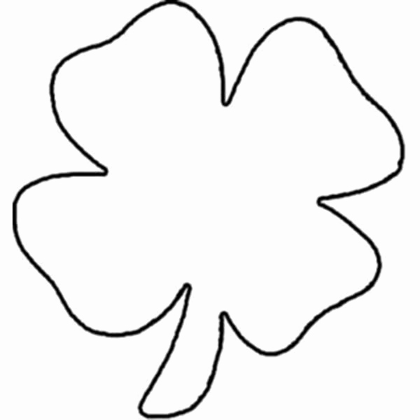 600x600 Clover Leaf Coloring