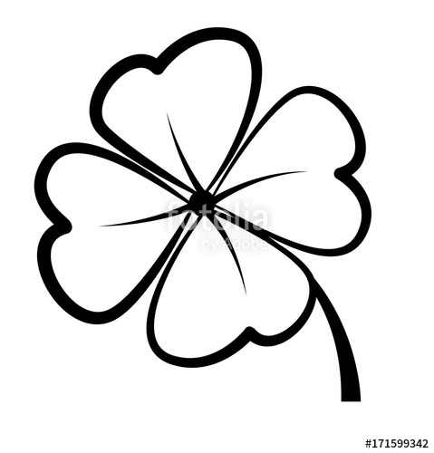 479x500 Clover Leaf Drawing Shape Stock Image And Royalty Free Vector