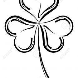 250x250 Clover Outline Drawing Vector Easy Images Tri Carmi Chaelinn