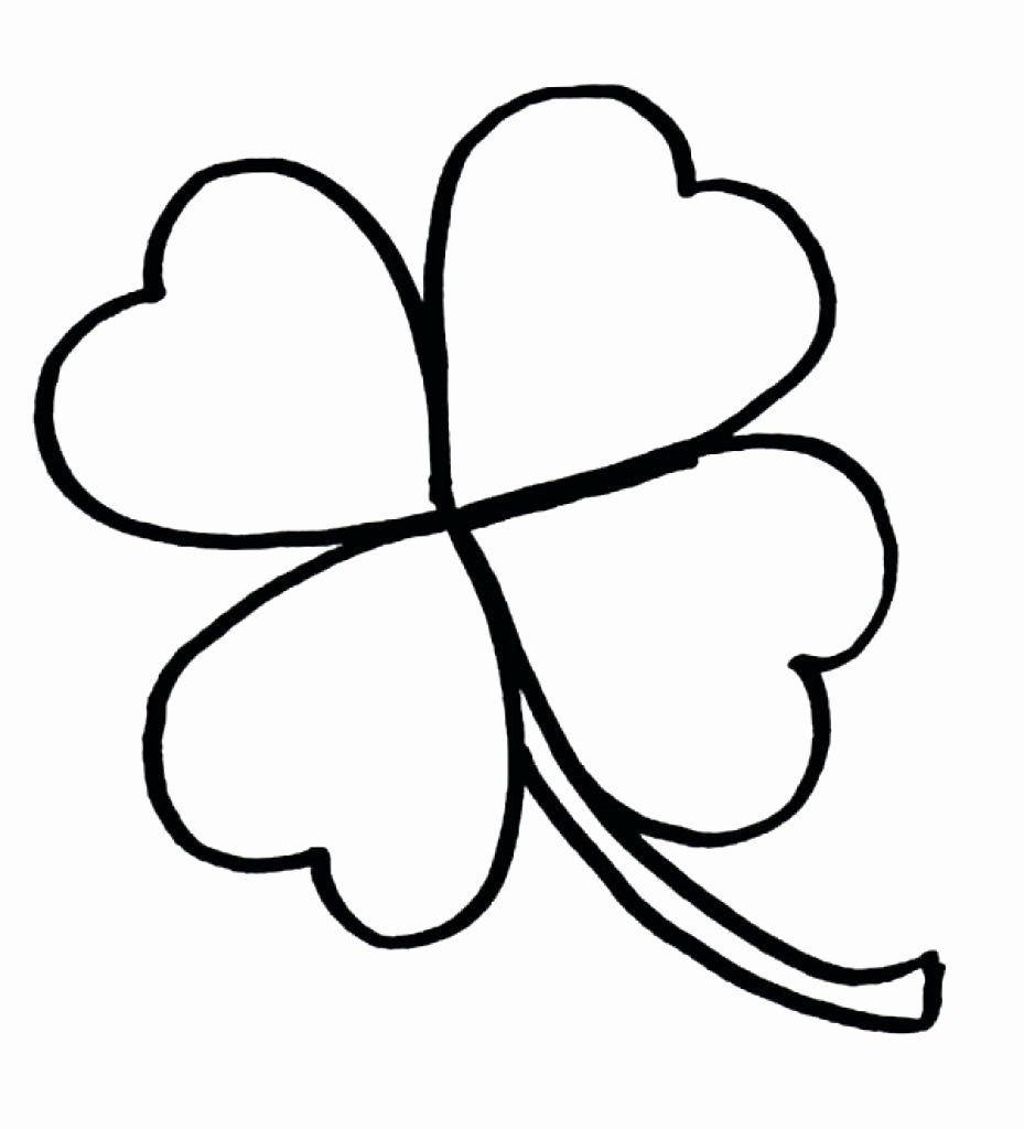 929x1024 For Four Leaf Clover Drawing Stencil