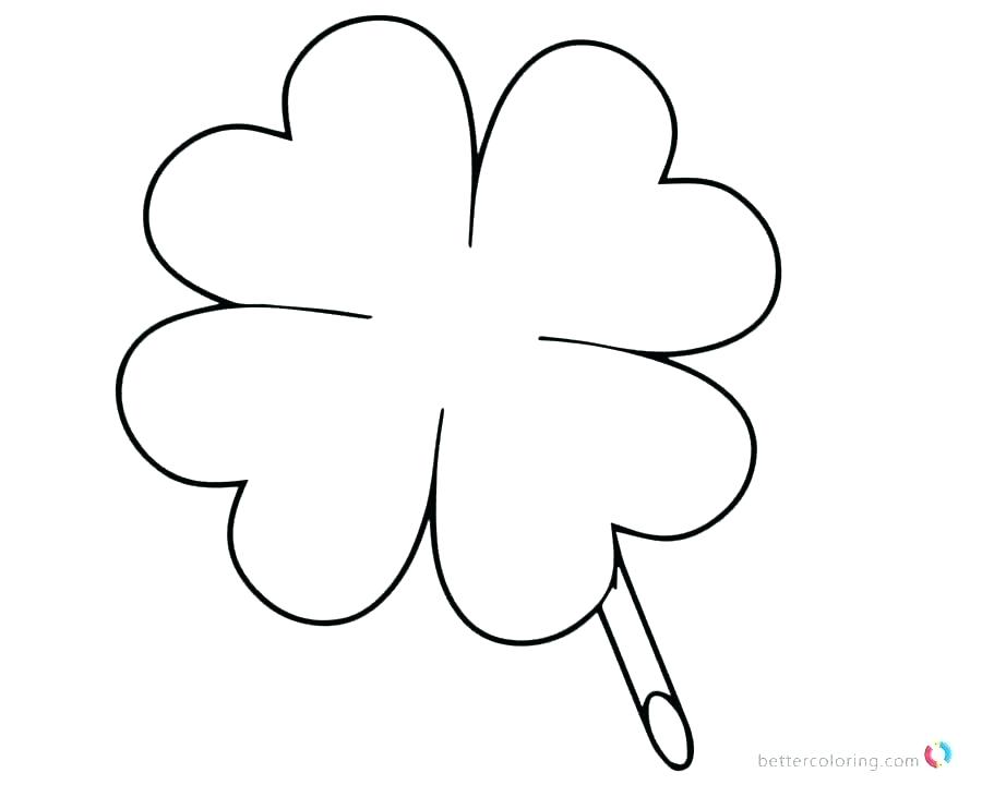 900x720 Free Printable Clover Coloring Pages Leaf
