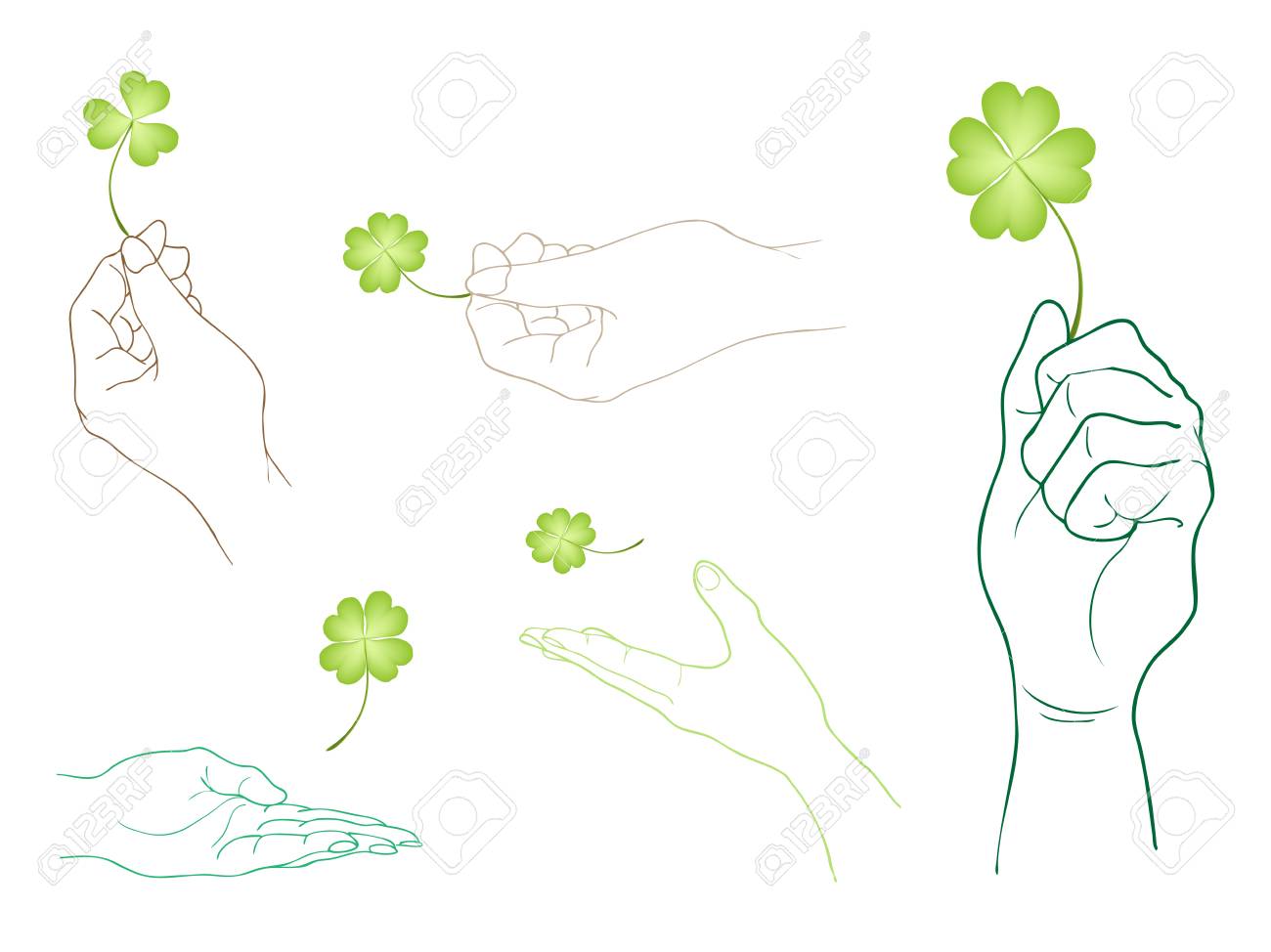 1300x974 Leaf Clover Drawing Easy Four Tattoo Images Template Iydunetwork