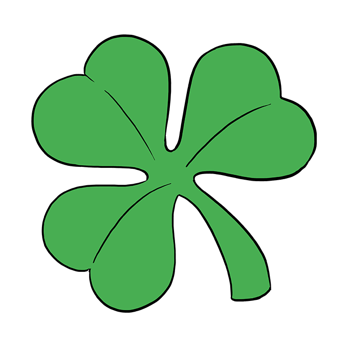 680x678 How To Draw A Shamrock
