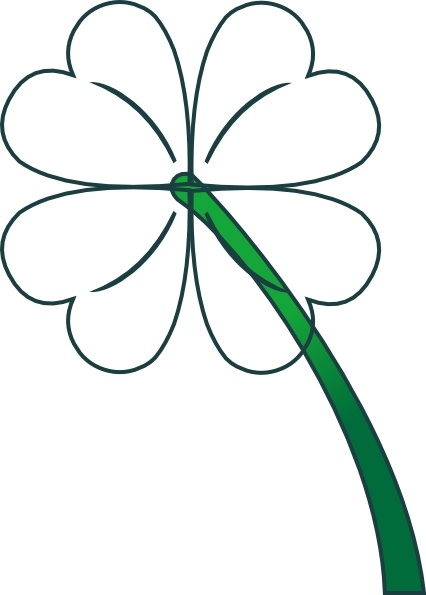 426x595 Leaf Clover Gradient Clip Art Free Vector In Open Office Drawing