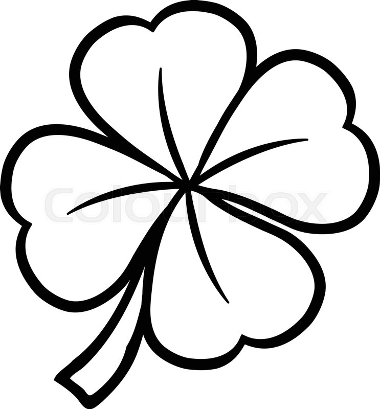 743x800 Lucky Irish Clover Stock Vector Colourbox