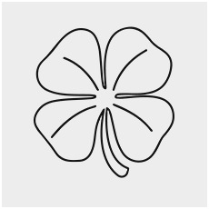 230x230 Leaf Clover Coloring