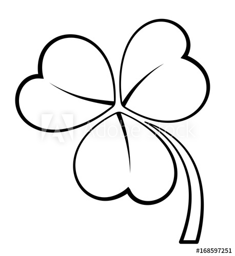 458x500 Clover Leaf Clipart