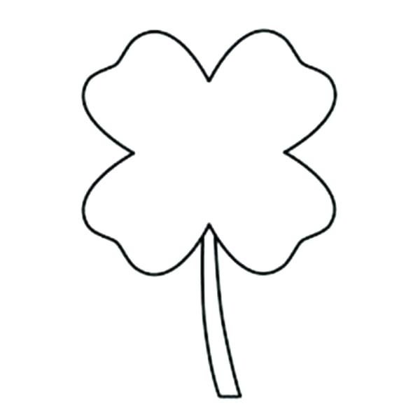 600x600 Clover Leaf Coloring