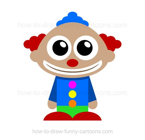 500x483 How To Draw A Clown