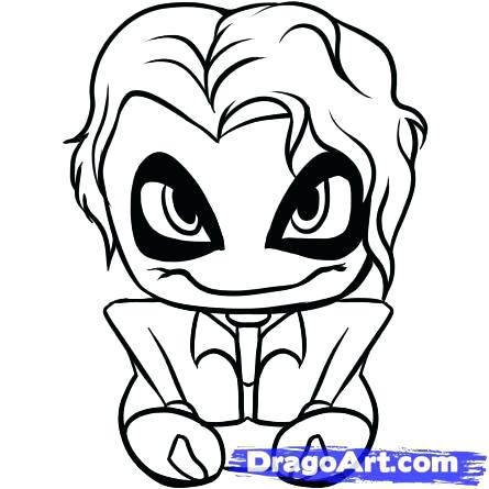 445x445 Easy Clown Drawings How To Draw Joker Step