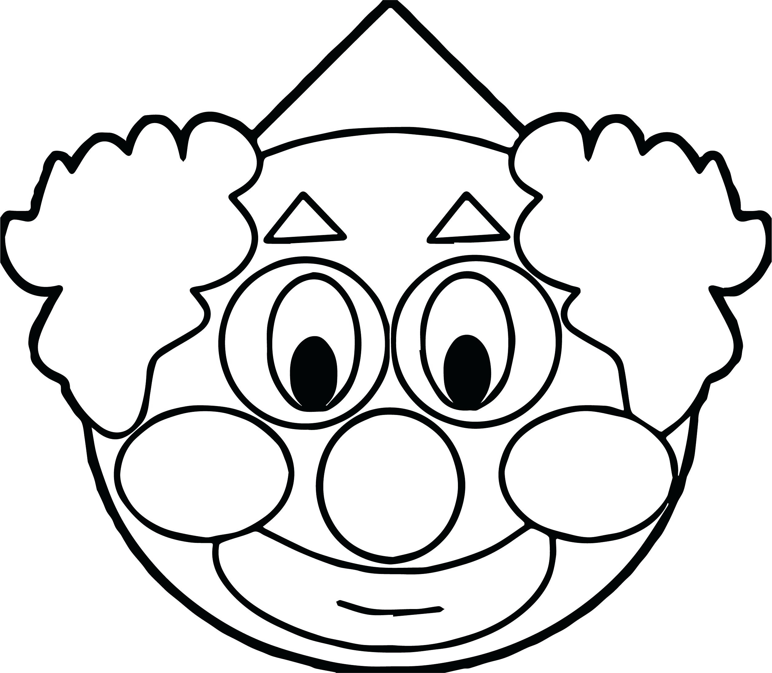 Clown Face Drawing Free download on ClipArtMag