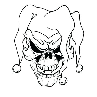 380x380 evil clown drawings the scary clown evil clown face drawings