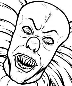 252x302 how to draw pennywise, step when everything is all cleaned up
