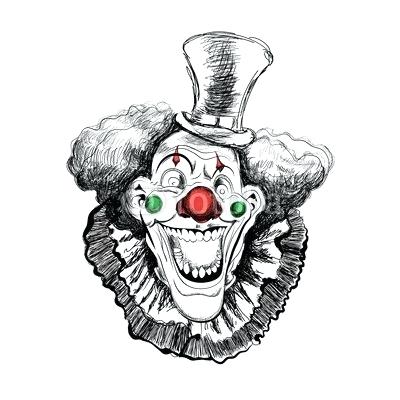 400x400 Joker Face Drawing