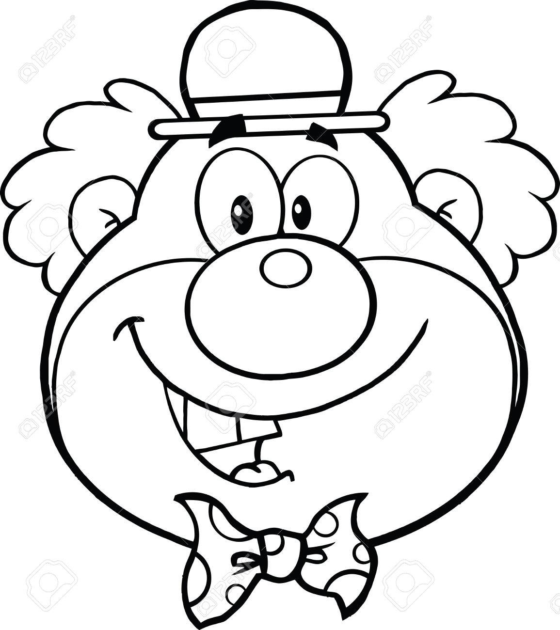 1155x1300 Clown Face Clipart Black And White