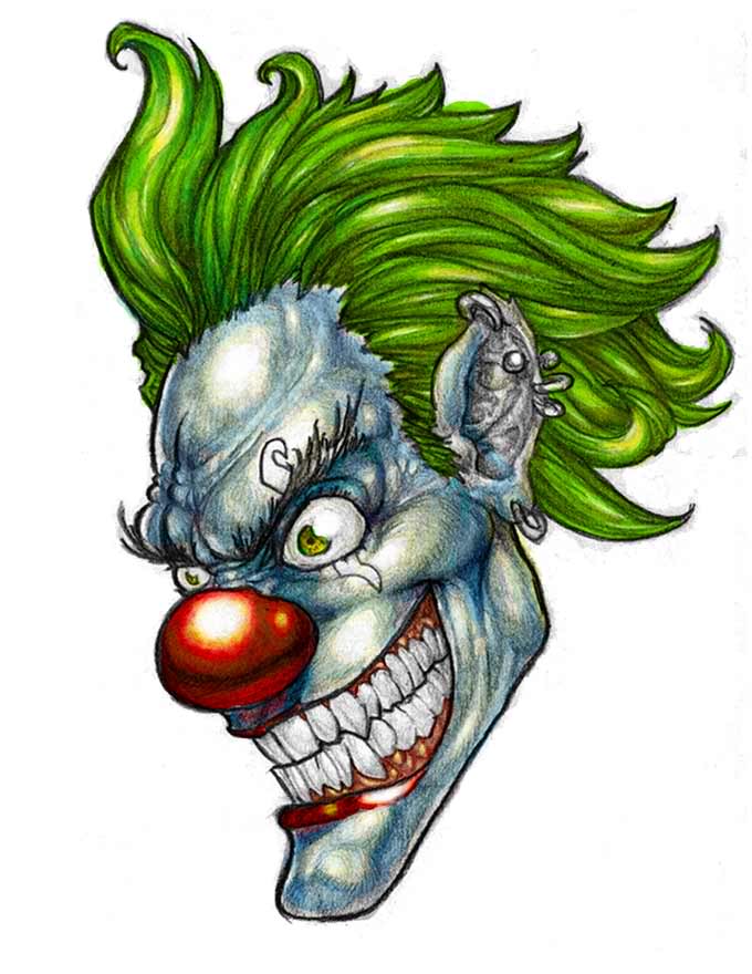 680x880 Colored Girl, Clown, And Flippy Wip Dump