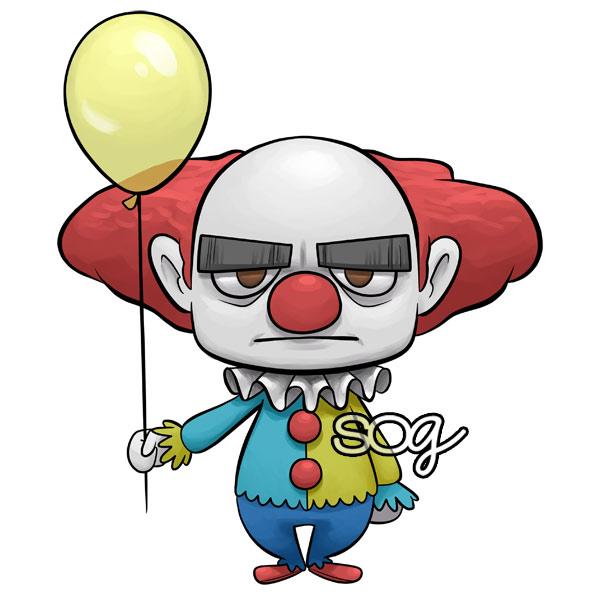 600x600 Mini Clown Digi Stamp Some Odd Girl Stamps Someoddgirl