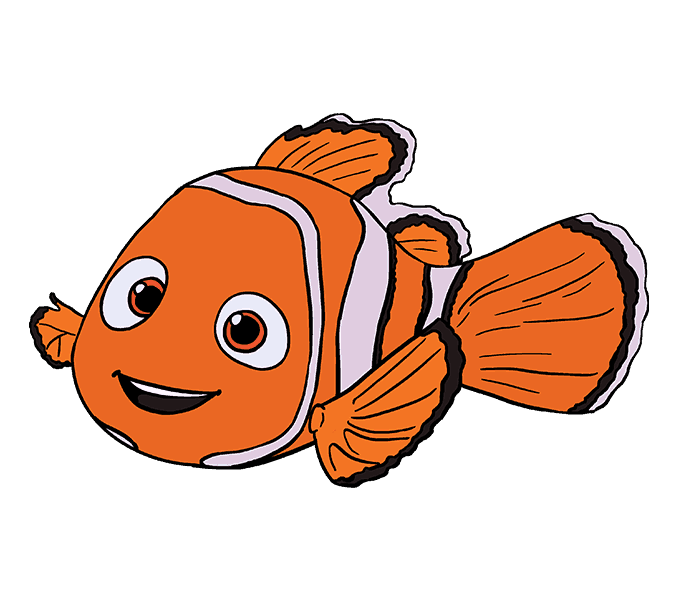 678x600 Collection Of Free Clownfish Drawing Kid Download On Ui Ex