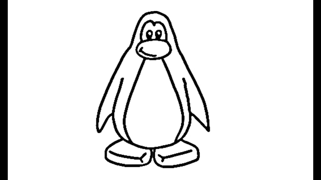 1280x720 how to draw a penguin from club penguin