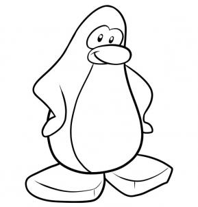 289x302 How To Draw Club Penguin, Step